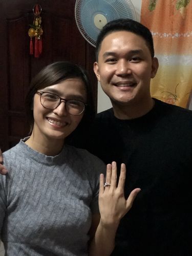 Customer photo review of 1.5ct Slovenia Engagement Ring