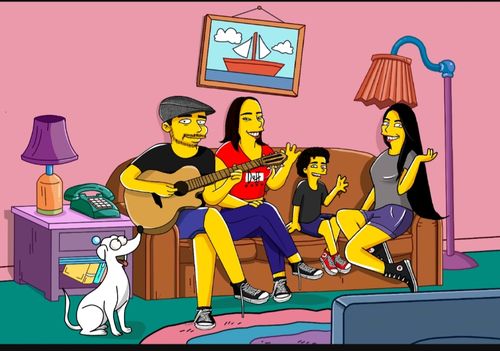 Customer photo review of RETRATO EM ARQUIVO DIGITAL FAMILIA AMARELA