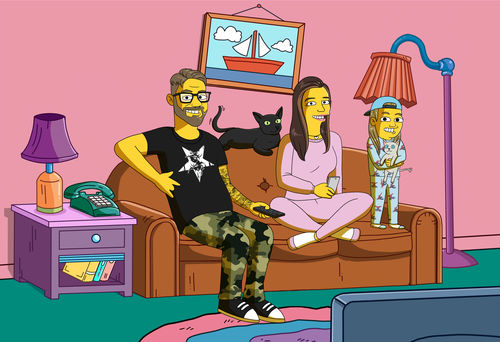 Customer photo review of RETRATO EM ARQUIVO DIGITAL FAMILIA AMARELA