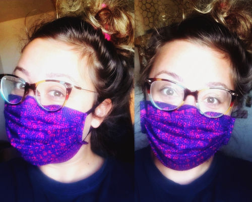 Customer photo review of PACK OF 6 ADULT REUSABLE FACE MASK