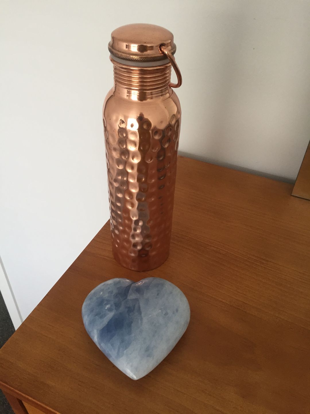 Customer photo review of Copper Water Bottle