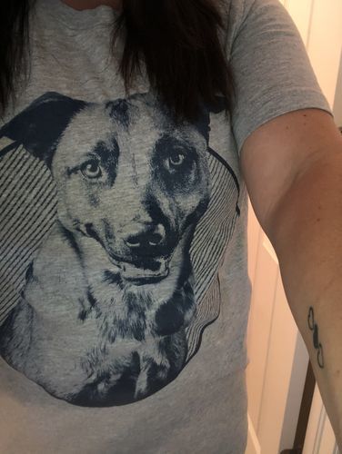 Human of Beloved Pet Customized T-shirt photo review