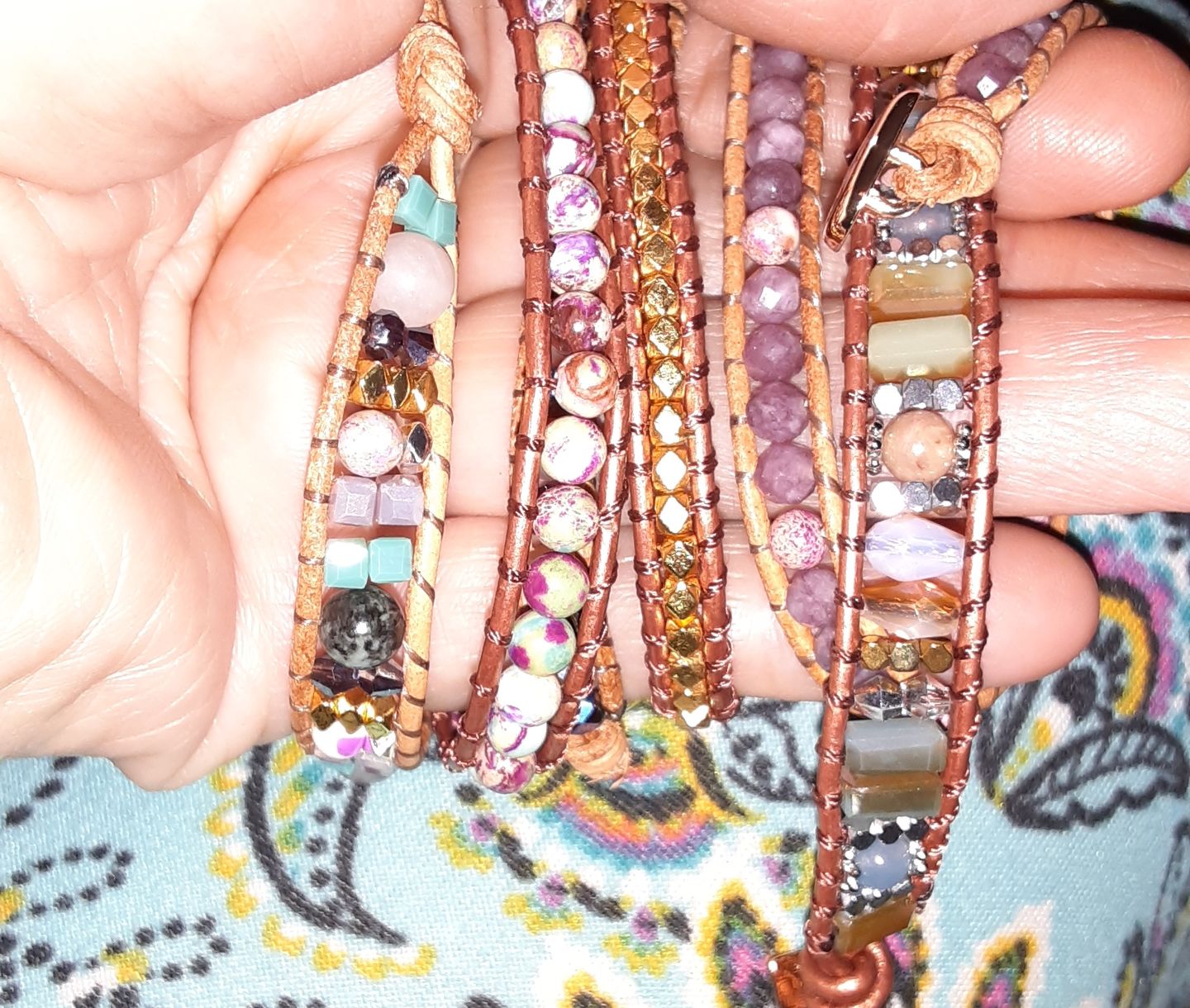 Customer photo review of Chakra Energy Bracelet
