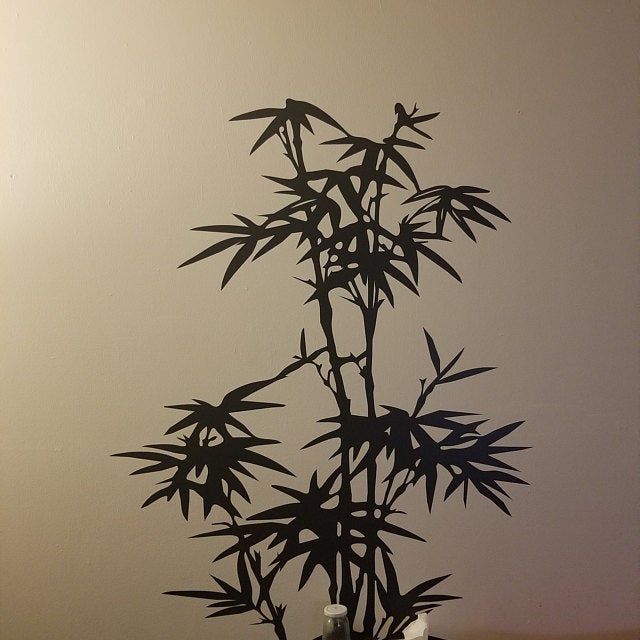 Customer photo review of Bamboo Tree Wall Decal. #101