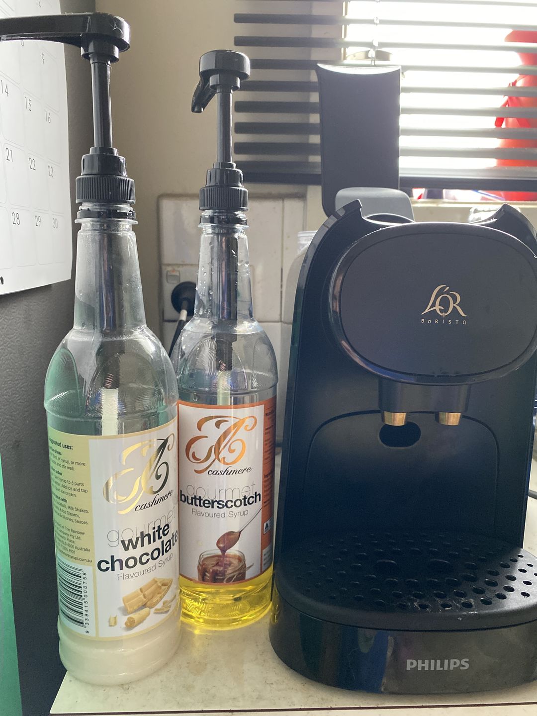 Customer photo review of Butterscotch Coffee Syrup