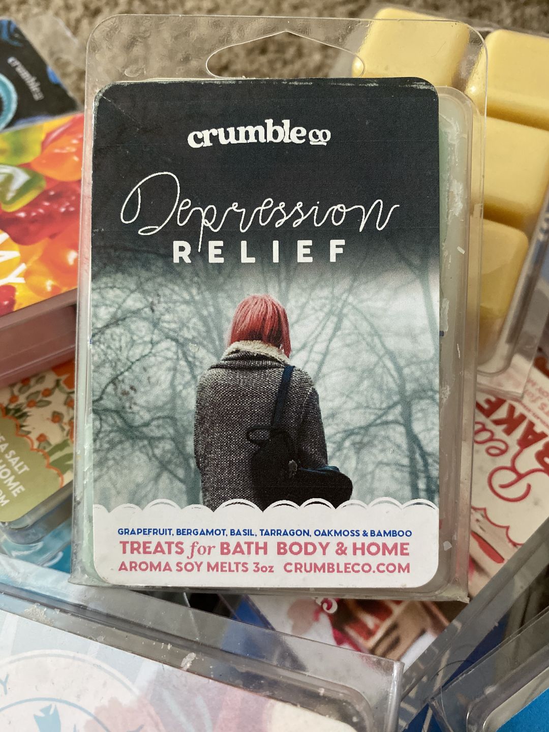 Customer photo review of Fuck Depression Wax Melts