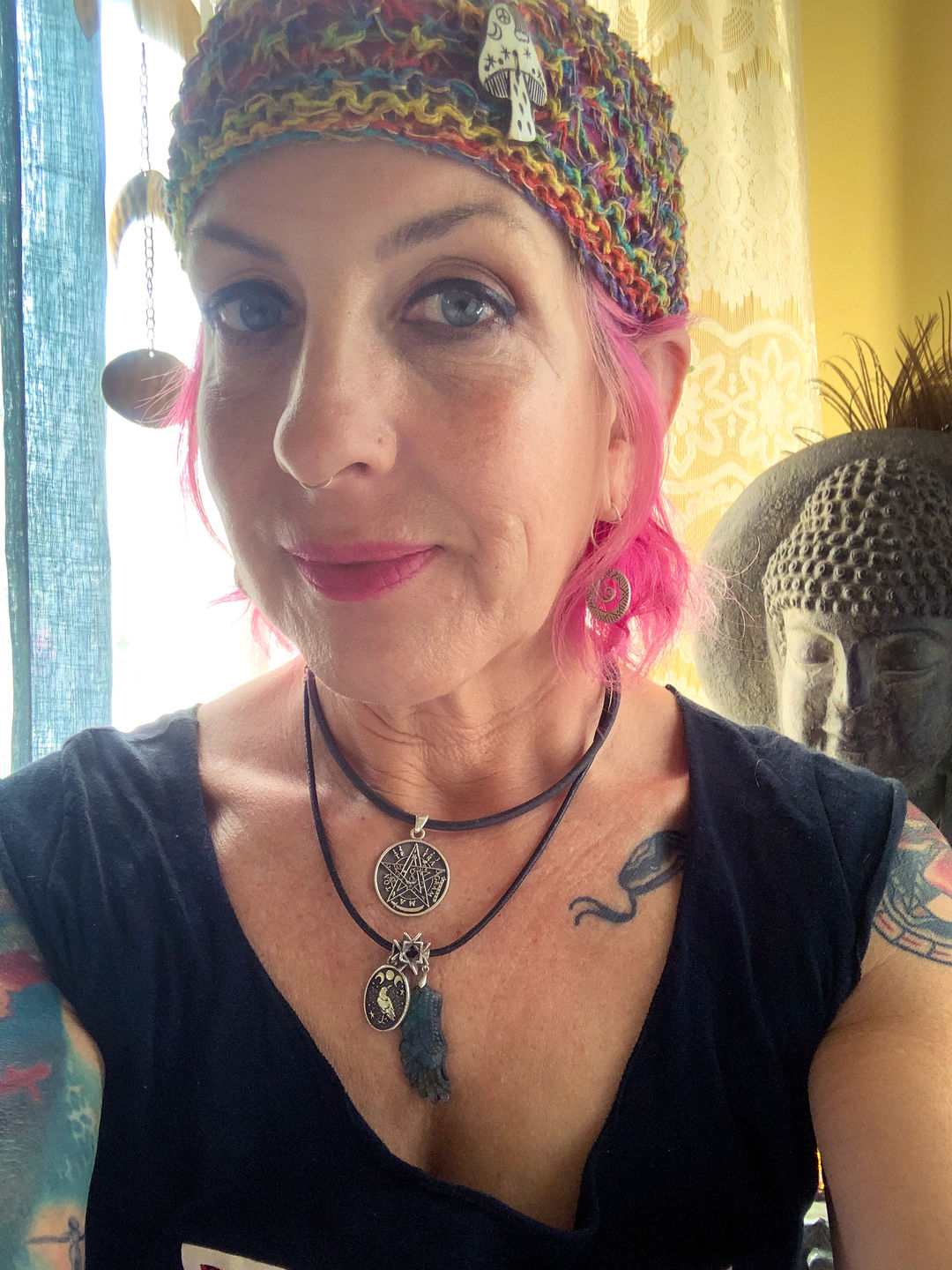 Customer photo review of Honeycomb Mushroom Hemp Hat