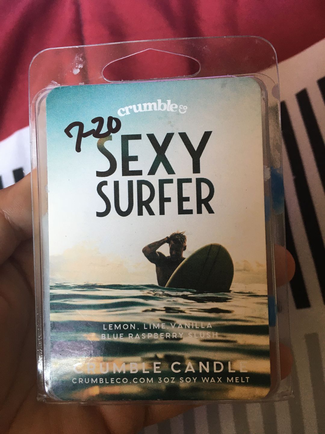Customer photo review of Sexy Surfer Wax Melts