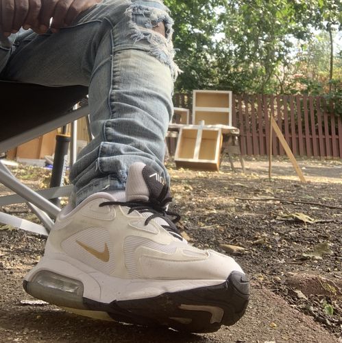 Customer photo review of FASHION RIP AND REPAIR JEANS