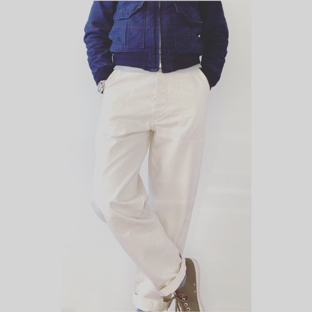 Customer photo review of USN Herringbone Deck Pants