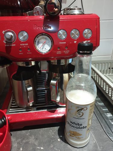 Customer photo review of White Chocolate Coffee Syrup