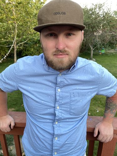 Customer photo review of Big Snapback, Green/Brown
