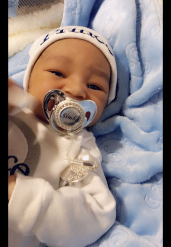 Customer photo review of Custom options for A Luxury Pacifier™