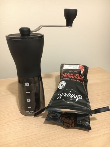 Customer photo review of Molinillo Hario mini slim+