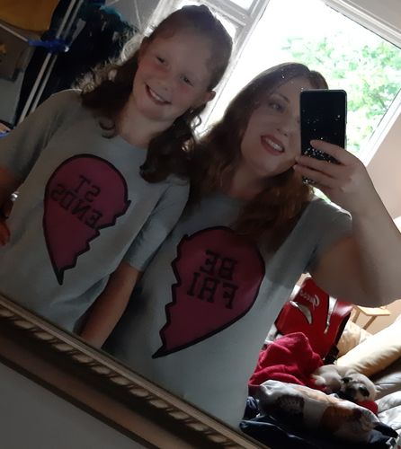 Customer photo review of BEST FRIENDS Mummy & ME Grey Tee Set (MRK X)