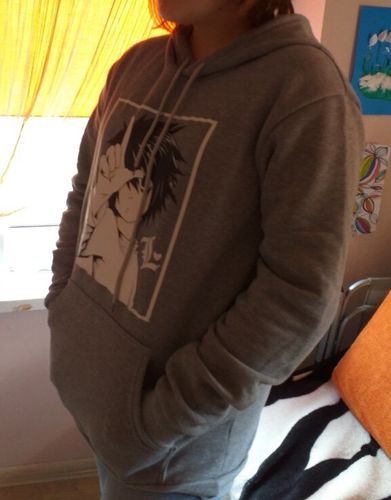 Customer photo review of Death note - "L" Hoodie