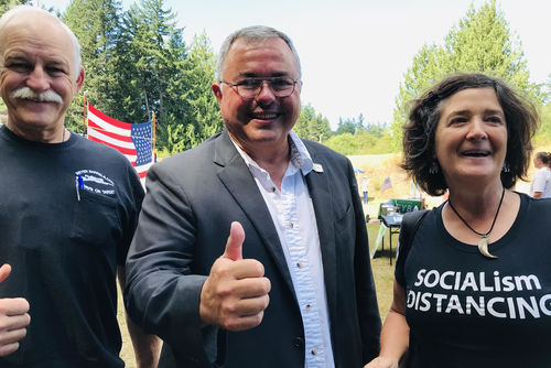 Customer photo review of Socialism Distancing Womens Apparel