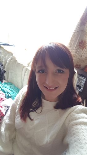 Customer photo review of Lali White Cable Knit Jumper