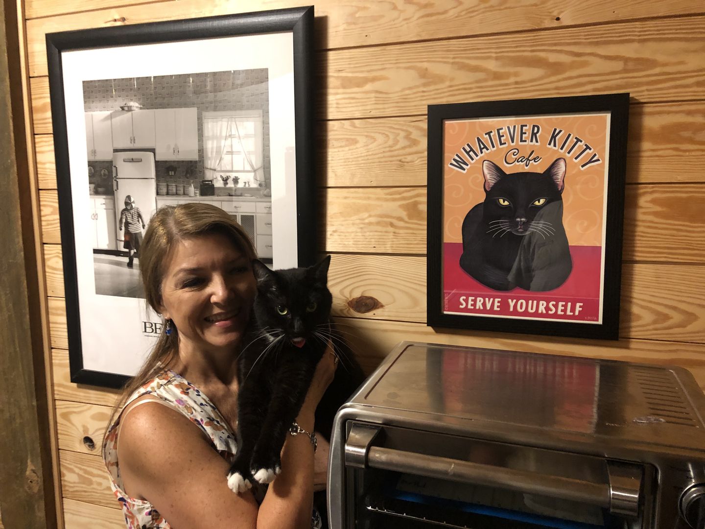 Customer photo review of Cat Art "Whatever Kitty" Art Print by Krista Brooks