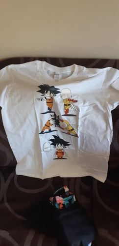 Customer photo review of Goku x Saitama - Fusion T-shirt