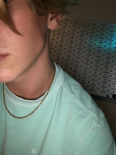 Customer photo review of Gold Rope Chain (4mm)