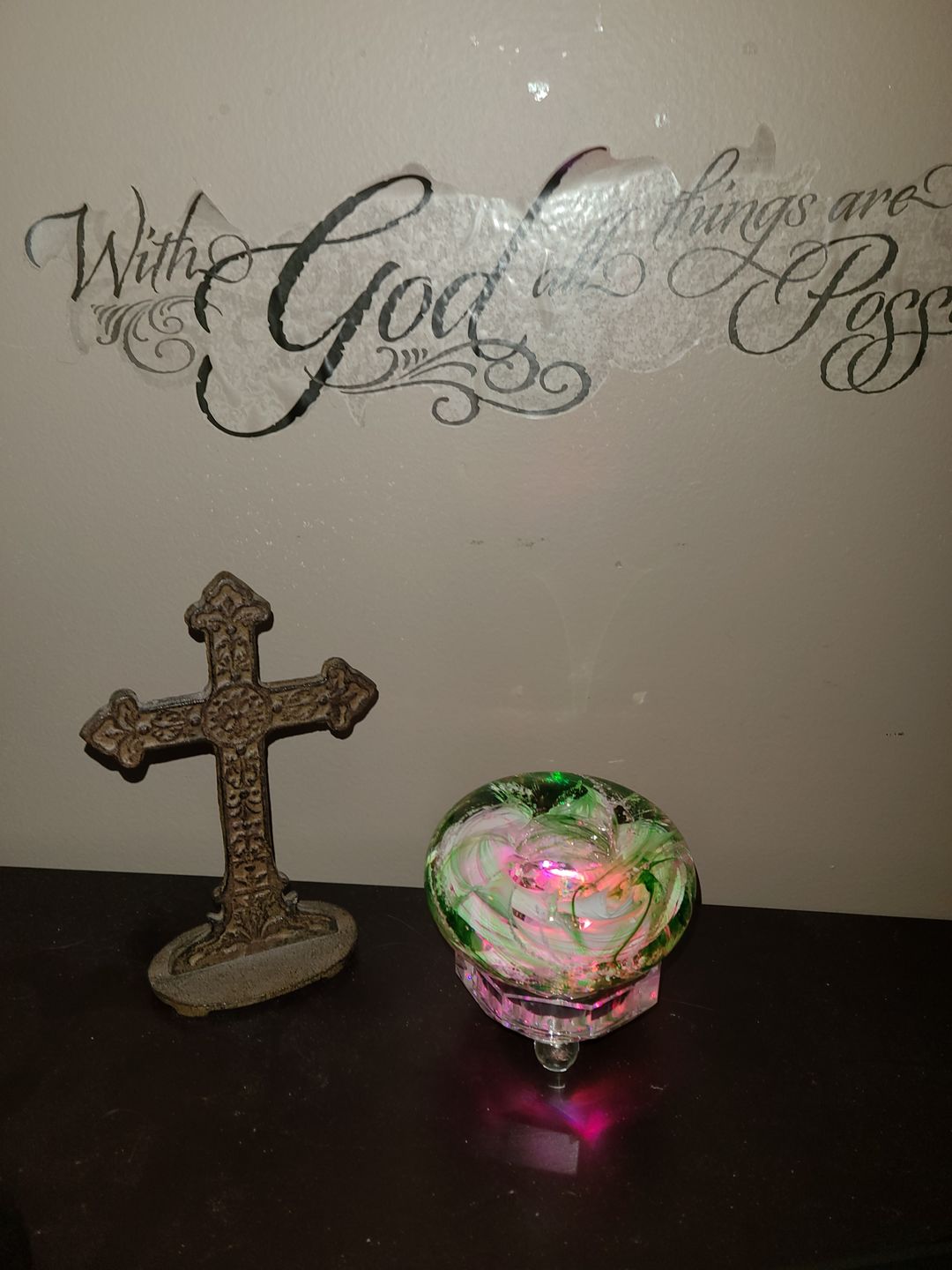 Customer photo review of Medium Air Plant Planter with Cremation Ashes