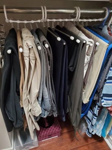Customer photo review of Multi-Functional 5 In 1 Wardrobe Magic Hanger