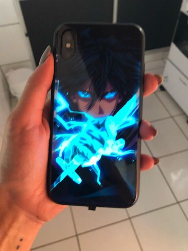 Customer photo review of Premium LED Naruto - iPhone Case