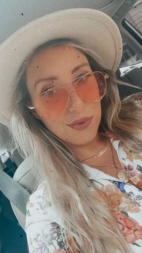 Customer photo review of Block Mini Name Necklace with Cuban Chain