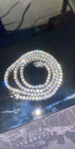 Customer photo review of VVS Moissanite Tennis Chain or Bracelet