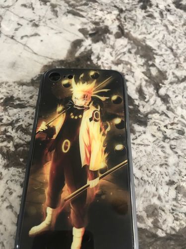 Customer photo review of Premium LED Naruto - iPhone Case