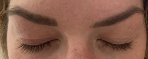Customer photo review of Eyebrow Serum