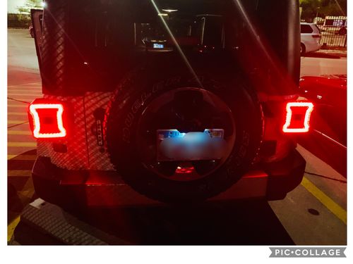 Customer photo review of JK to JL Conversion Tail Lights - Black (07-18 JEEP WRANGLER JK/ JKU)