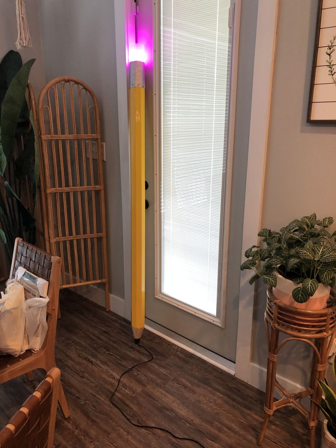 Customer photo review of Single Socket Black Pendant Light Lamp Cord for Lanterns & Light Bulbs, 15 FT, UL Listed - Electrical Swag Light Kit