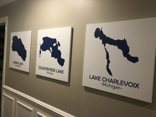 Customer photo review of Custom Lake Square Canvas