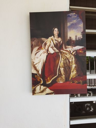 Customer photo review of Custom Portrait of Queen Victoria in her room