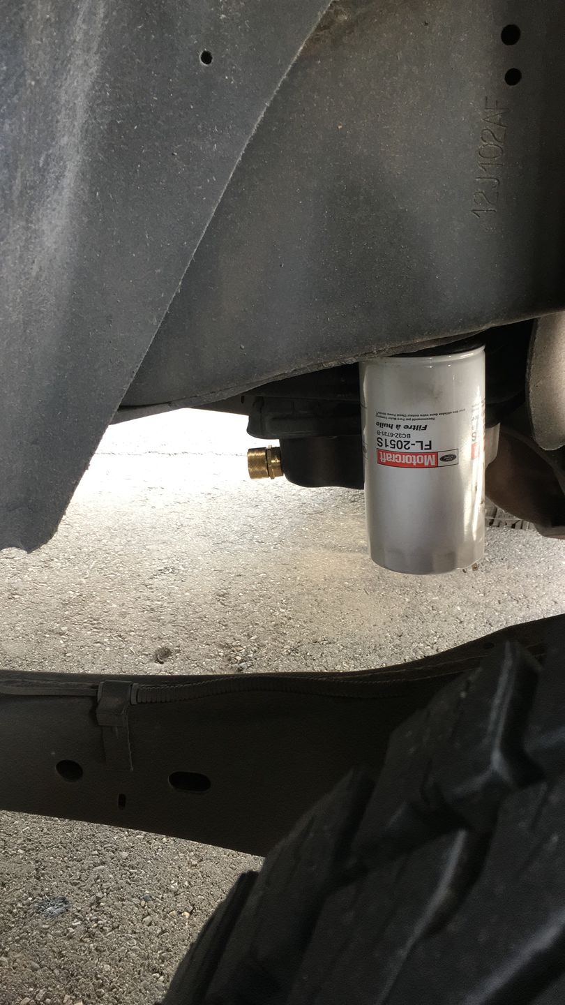 Customer photo review of 2011-2024 Powerstroke OEM Motorcraft Oil Filter (FL2124S)
