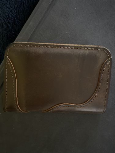 Customer photo review of No.68 | 'Vintage Brown' Western Vertical Leather Wallet