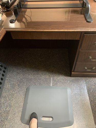 Customer photo review of MobilePro Premium Anti-Fatigue Mat – Stand. Sit. Kneel.