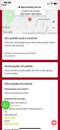 Customer photo review of Cesta Básica Econômica