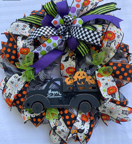 Customer photo review of 2.5"X10Yd Owl/Cat/Jack-O-Lantern Crm/Orng/Yllw/Blk RGB1362C2