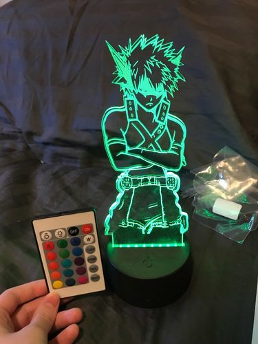 Customer photo review of My Hero Academia - Bakugo LED Lamps