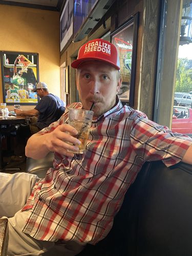 Customer photo review of Legalize Freedom Trucker Hat