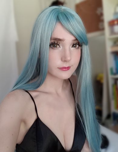 Customer photo review of lolita long straight wig yc22922