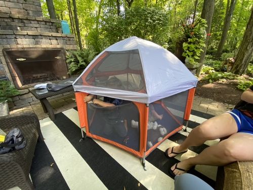 Customer photo review of Pop N' Go® Playpen