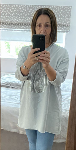 Customer photo review of Mia Grey OverSized Top