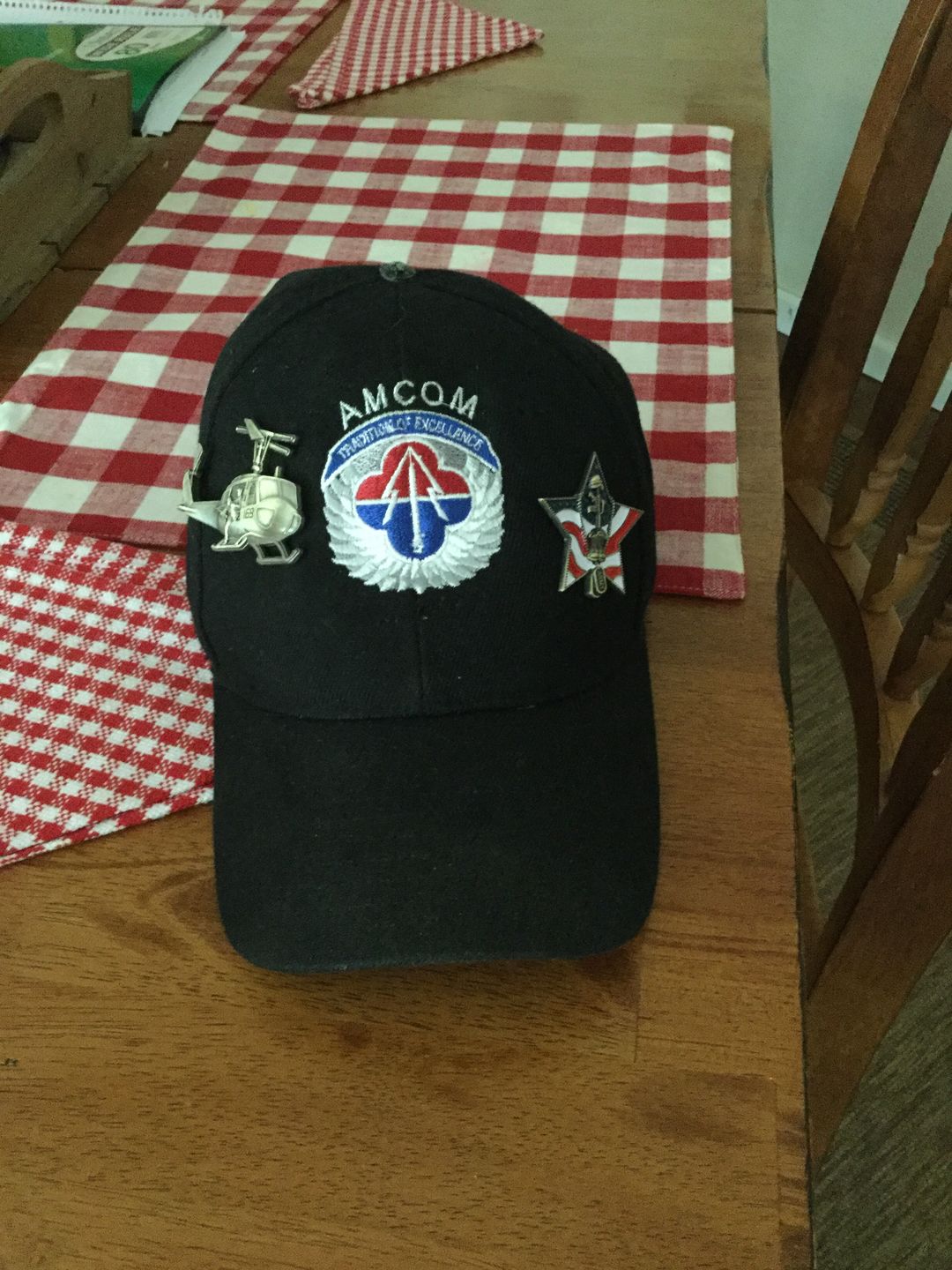 Customer photo review of Huey Helicopter Pin