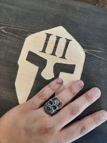 Customer photo review of MUERTO SKULL RING
