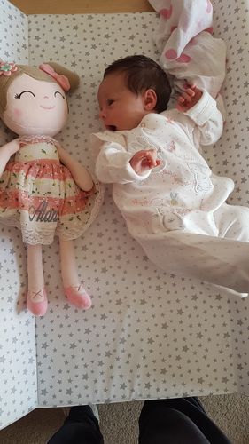 Customer photo review of Personalized Gloveleya Spring Girl Doll With Gift Bag - 5 Colors