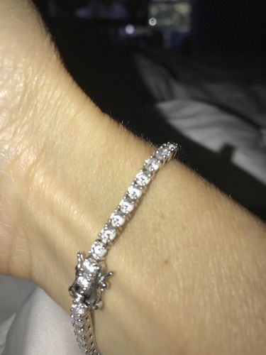 Customer photo review of Royal Shine Tennis Bracelet